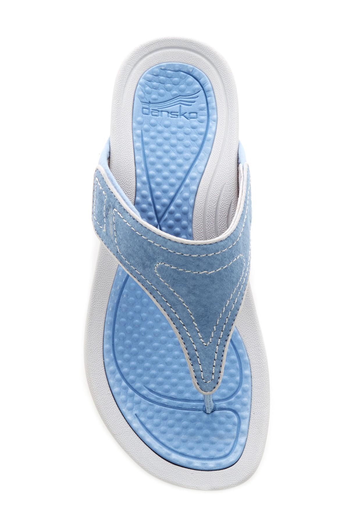 flat light blue sandals
